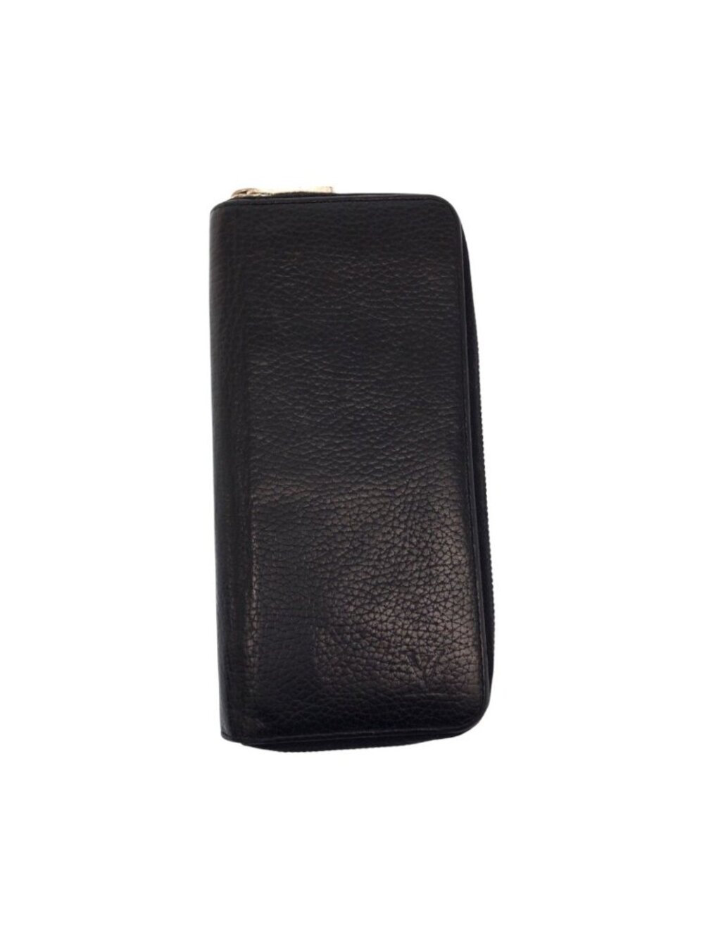 Louis Vuitton Zippy Wallet Vertical Black Leather Zip Around